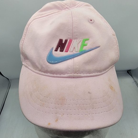 Nike Infant Dri Fit Swoosh Ponytail Baseball Cap Pink Comfort Cute Casual - Picture 1 of 7